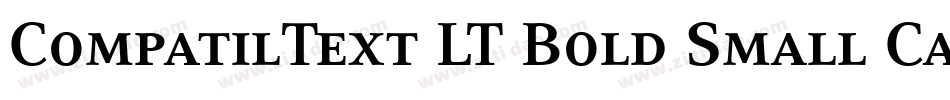 CompatilText LT Bold Small Caps字体转换